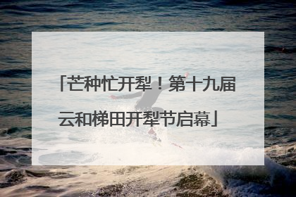 芒种忙开犁！第十九届云和梯田开犁节启幕