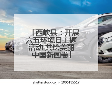 西峡县：开展六五环境日主题活动 共绘美丽中国新画卷