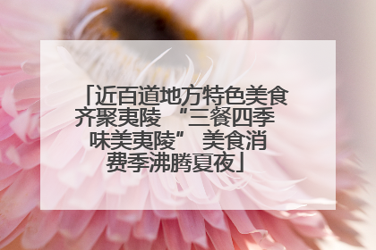 近百道地方特色美食齐聚夷陵 “三餐四季 味美夷陵” 美食消费季沸腾夏夜