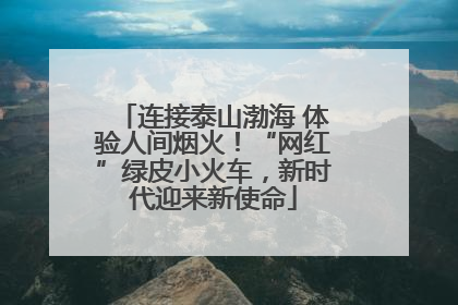 连接泰山渤海 体验人间烟火！“网红”绿皮小火车，新时代迎来新使命