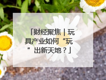 财经聚焦｜玩具产业如何“玩”出新天地？