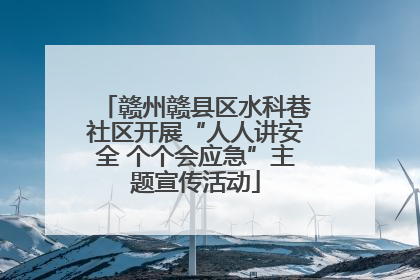 赣州赣县区水科巷社区开展“人人讲安全 个个会应急”主题宣传活动
