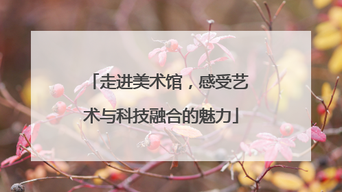 走进美术馆，感受艺术与科技融合的魅力