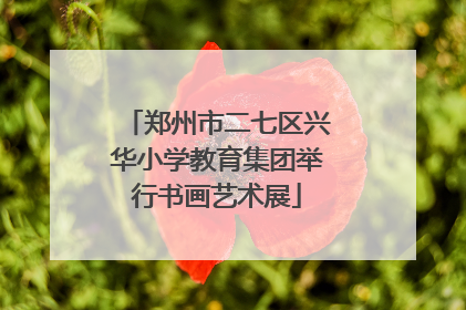 郑州市二七区兴华小学教育集团举行书画艺术展