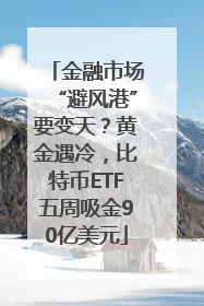 金融市场“避风港”要变天？黄金遇冷，比特币ETF五周吸金90亿美元