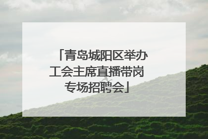青岛城阳区举办工会主席直播带岗专场招聘会