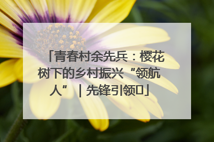 青春村余先兵：樱花树下的乡村振兴“领航人”｜先锋引领⑪