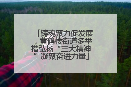 铸魂聚力促发展，黄鹤楼街道多举措弘扬“三大精神”凝聚奋进力量
