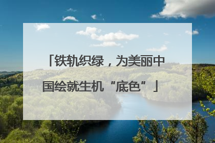 铁轨织绿，为美丽中国绘就生机“底色”