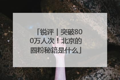 锐评｜突破800万人次！北京的圈粉秘籍是什么