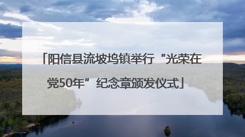 阳信县流坡坞镇举行“光荣在党50年”纪念章颁发仪式