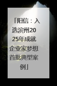 阳信：入选滨州2025年成就企业家梦想首批典型案例