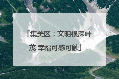 集美区：文明根深叶茂 幸福可感可触