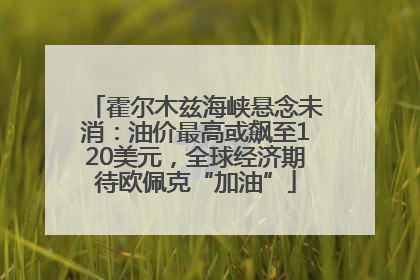 霍尔木兹海峡悬念未消：油价最高或飙至120美元，全球经济期待欧佩克“加油”