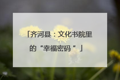 齐河县：文化书院里的“幸福密码 ”