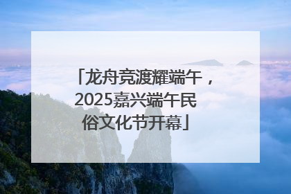 龙舟竞渡耀端午，2025嘉兴端午民俗文化节开幕