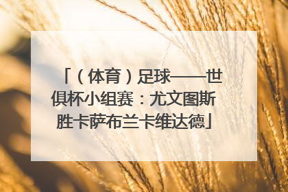 （体育）足球——世俱杯小组赛：尤文图斯胜卡萨布兰卡维达德