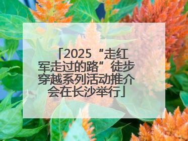 2025“走红军走过的路”徒步穿越系列活动推介会在长沙举行