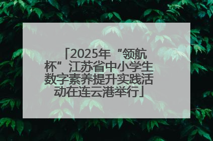 2025年“领航杯”江苏省中小学生数字素养提升实践活动在连云港举行