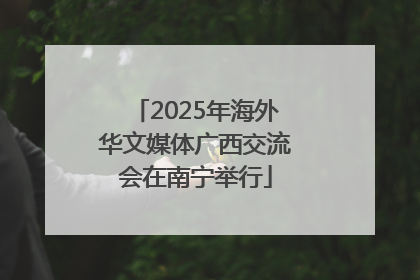 2025年海外华文媒体广西交流会在南宁举行