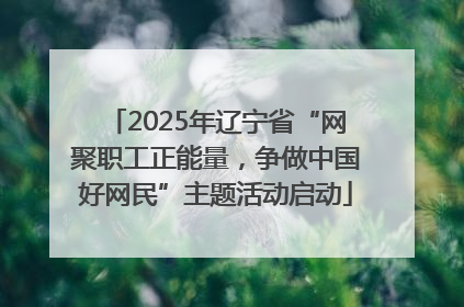 2025年辽宁省“网聚职工正能量，争做中国好网民”主题活动启动