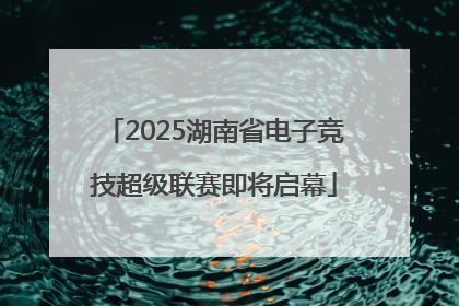 2025湖南省电子竞技超级联赛即将启幕