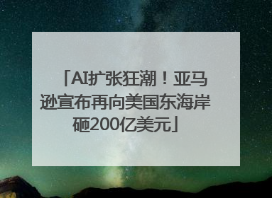 AI扩张狂潮！亚马逊宣布再向美国东海岸砸200亿美元